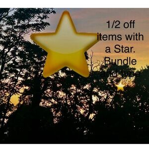 Items with a ⭐️ beside the description is 1/2 price, bundle 3 or more and save